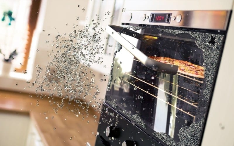 Why Oven Glass Door Shattered?