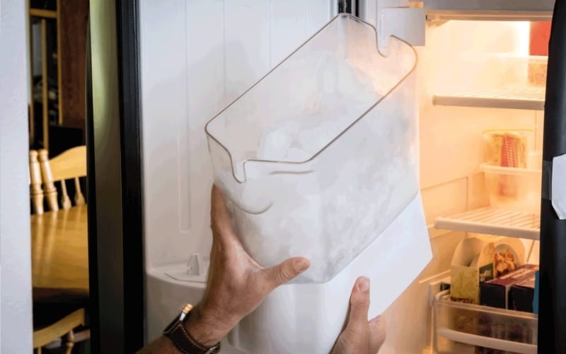 How To Fix GE Ice Maker Leaking Water Into Bin?