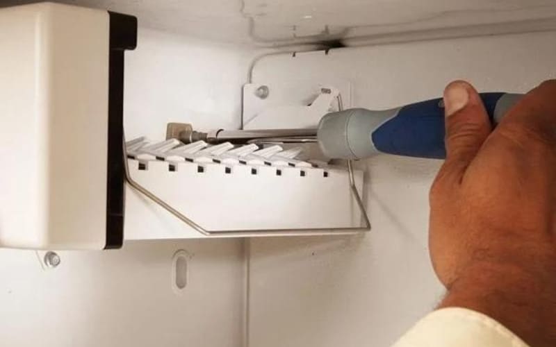 How To Fix GE Ice Maker Leaking Water Into Bin?