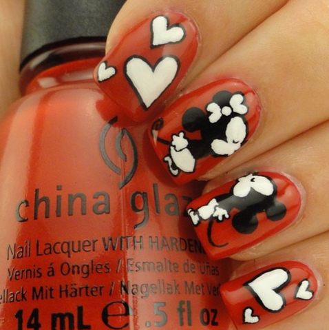 9 Fantastic Kiss Nail Art Designs with Pictures